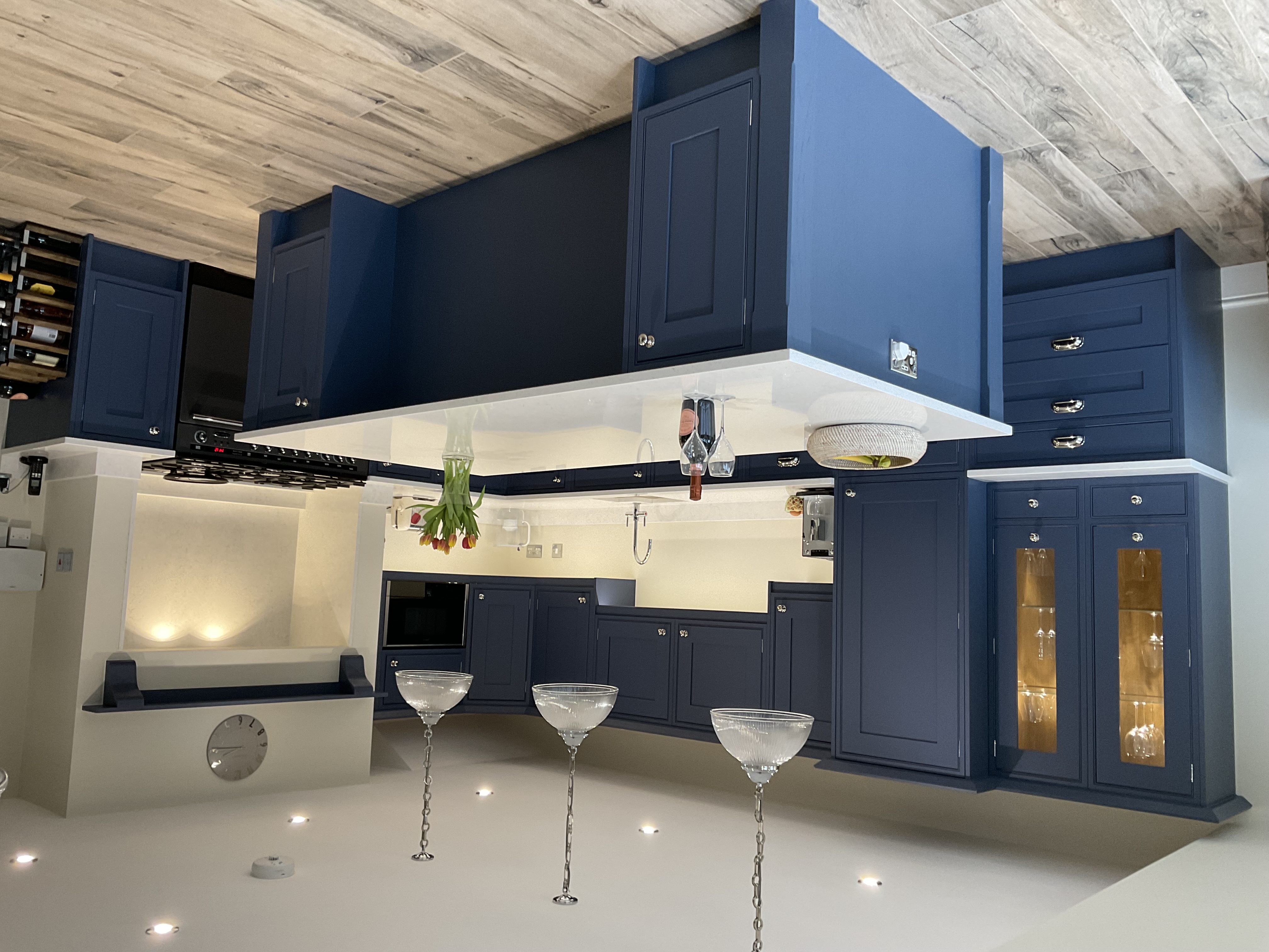 Navy Blue Shaker Kitchen